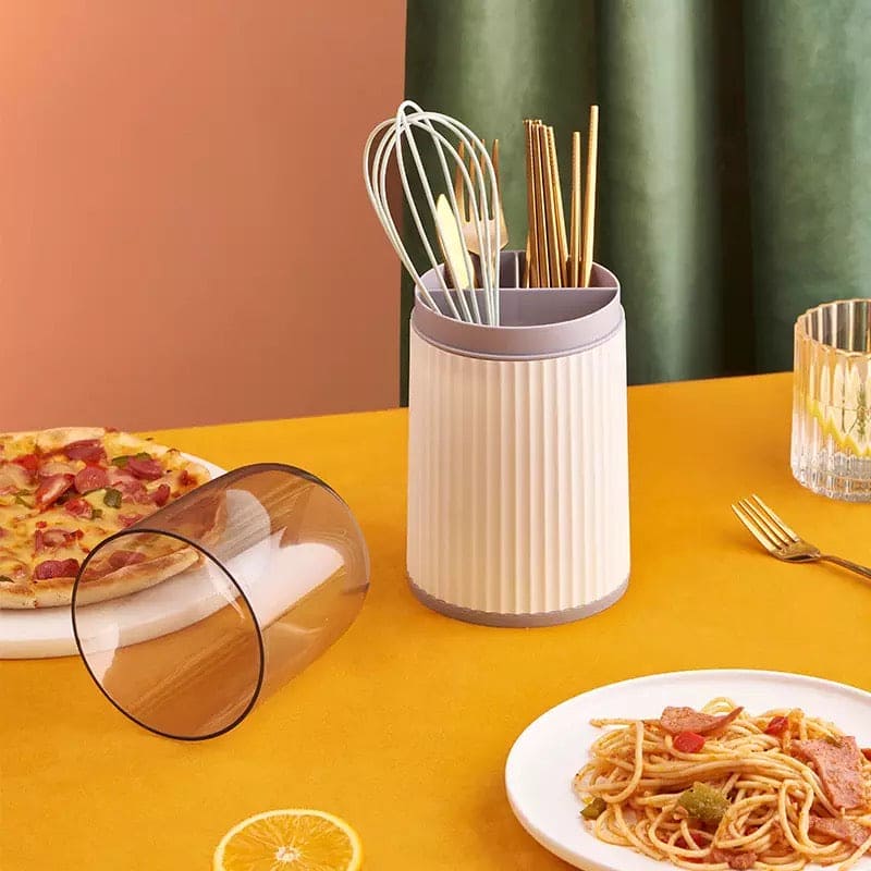 3 Grid Tableware Drying Holder With Lid, Kitchen Cutlery Storage Rack, Chopsticks Spoon Rack, Standing Plastic Storage Container 3 Grid Tableware Drying Holder With Lid, Kitchen Cutlery Storage Rack, Chopsticks Spoon Rack, Standing Plastic Storage Container